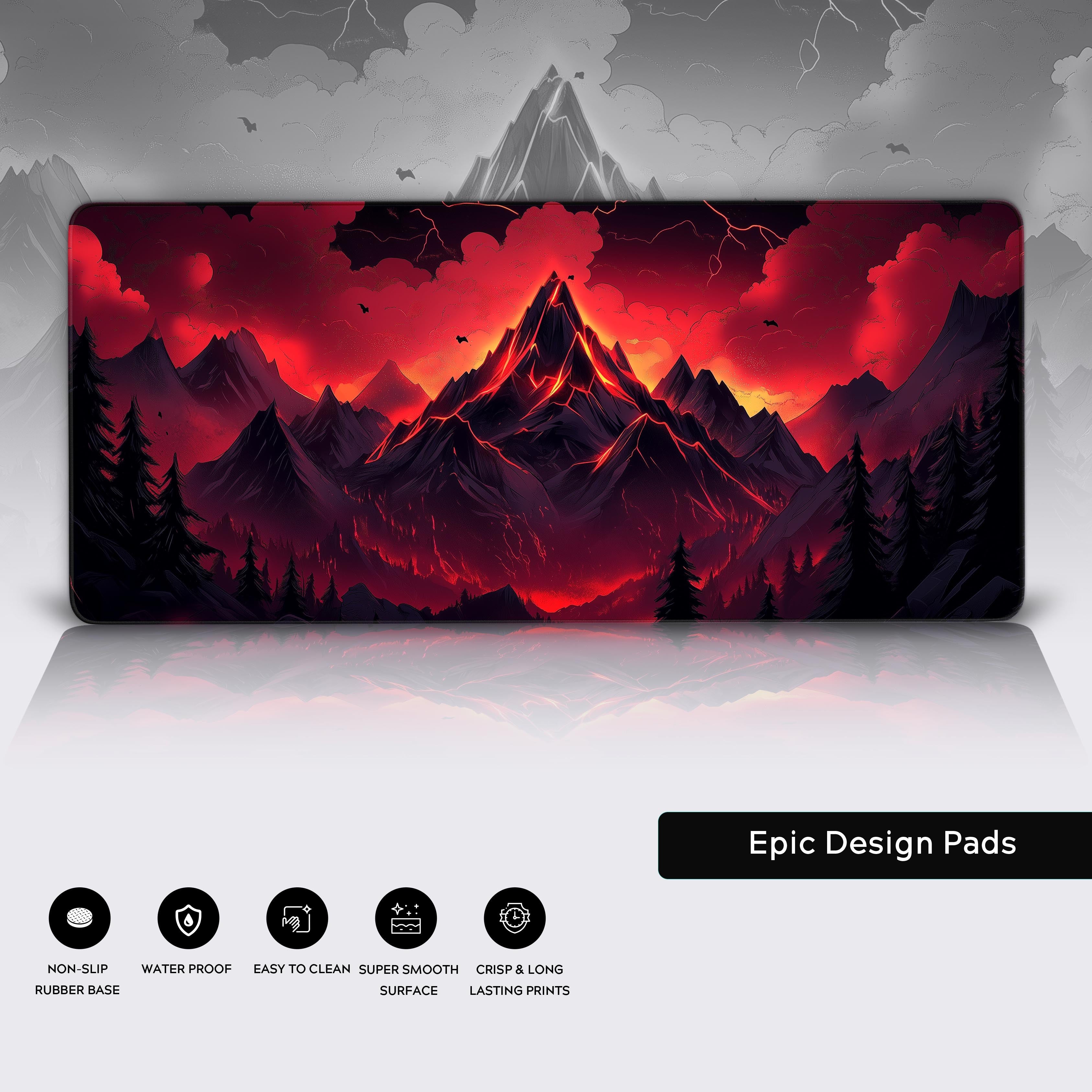 Crimson Shadows: The Enigmatic Allure of a Dark Fantasy Landscape