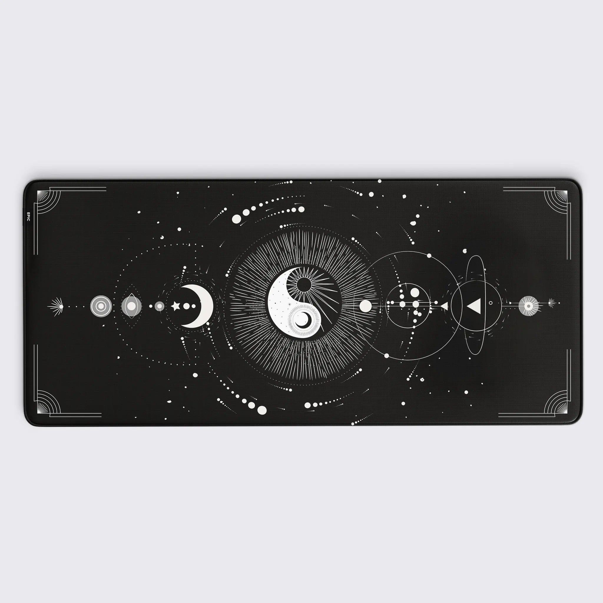 ying and yang gaming large mousepad