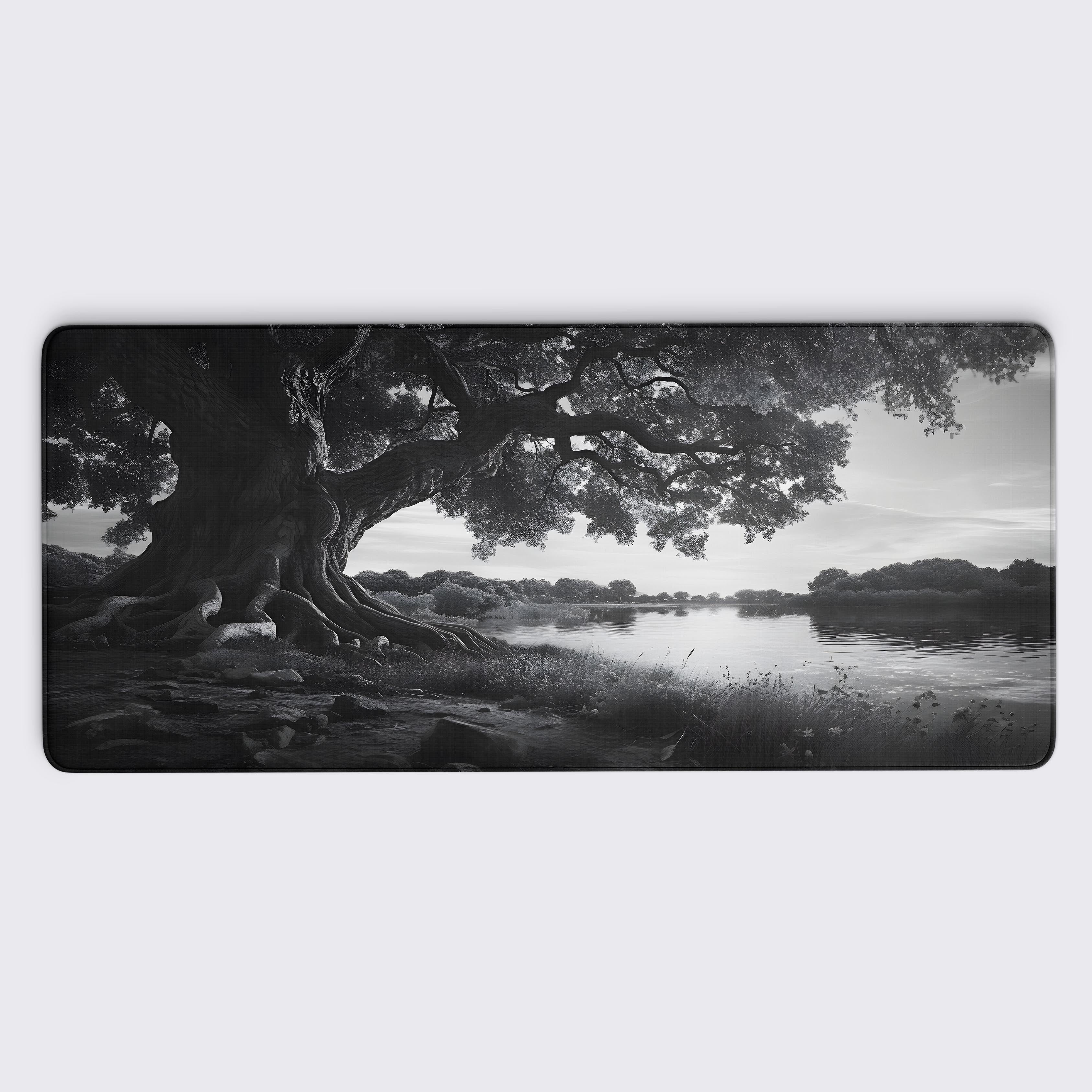 Riverside Tree Large Mouse Pad
