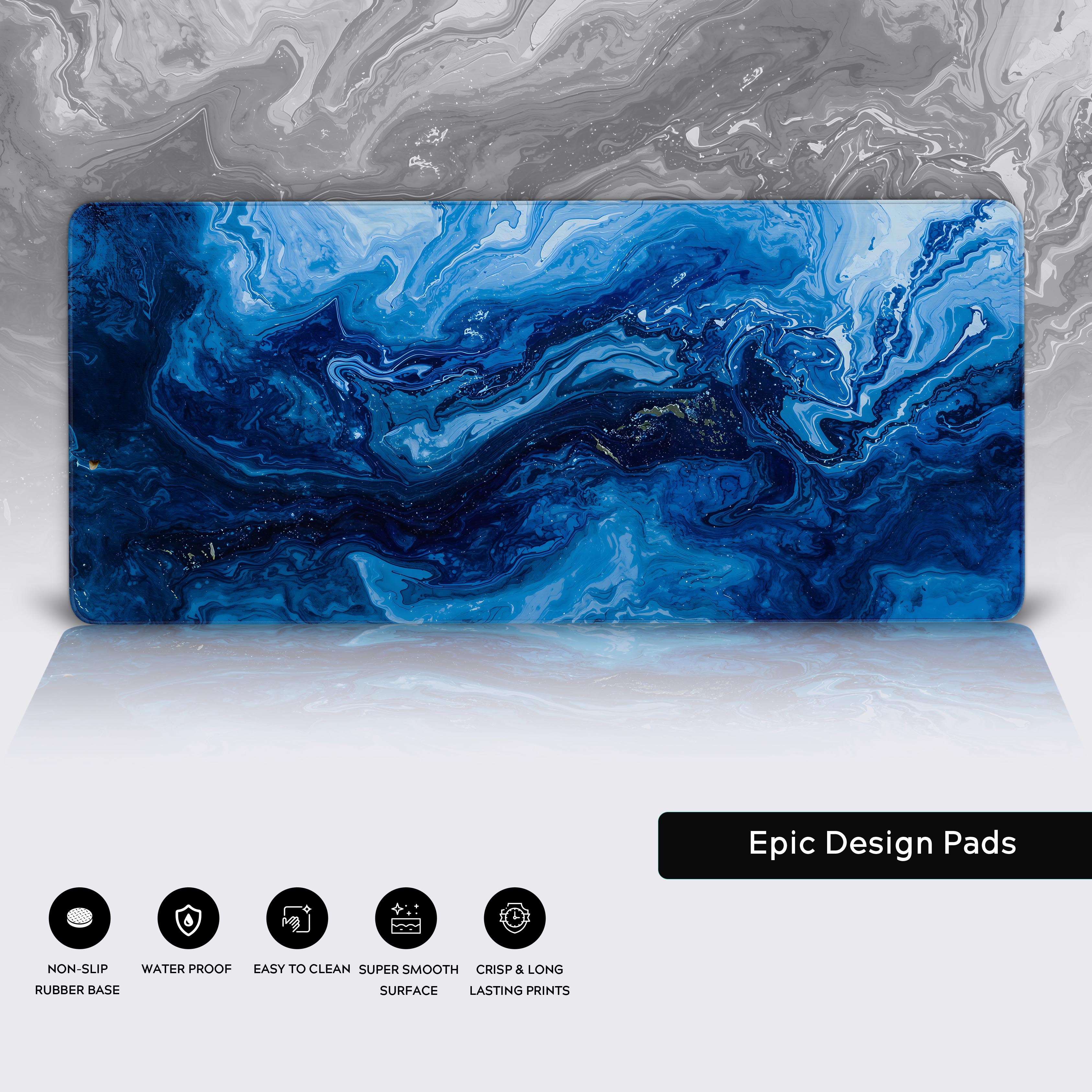 Epic Design Pads blue abstract oceanic workspace accessory