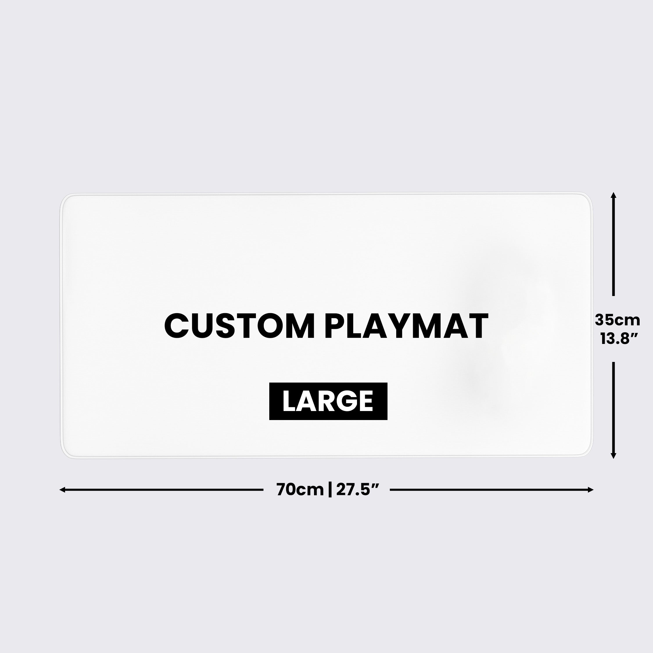 Large custom TCG playmat 70x35cm flat lay custom artwork printing and extended size.