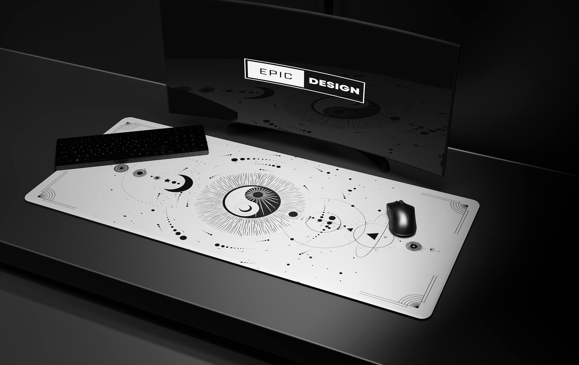 make your own gaming desk mat, customize mouse pad, design your own desk pad, epic custom gaming mousepad