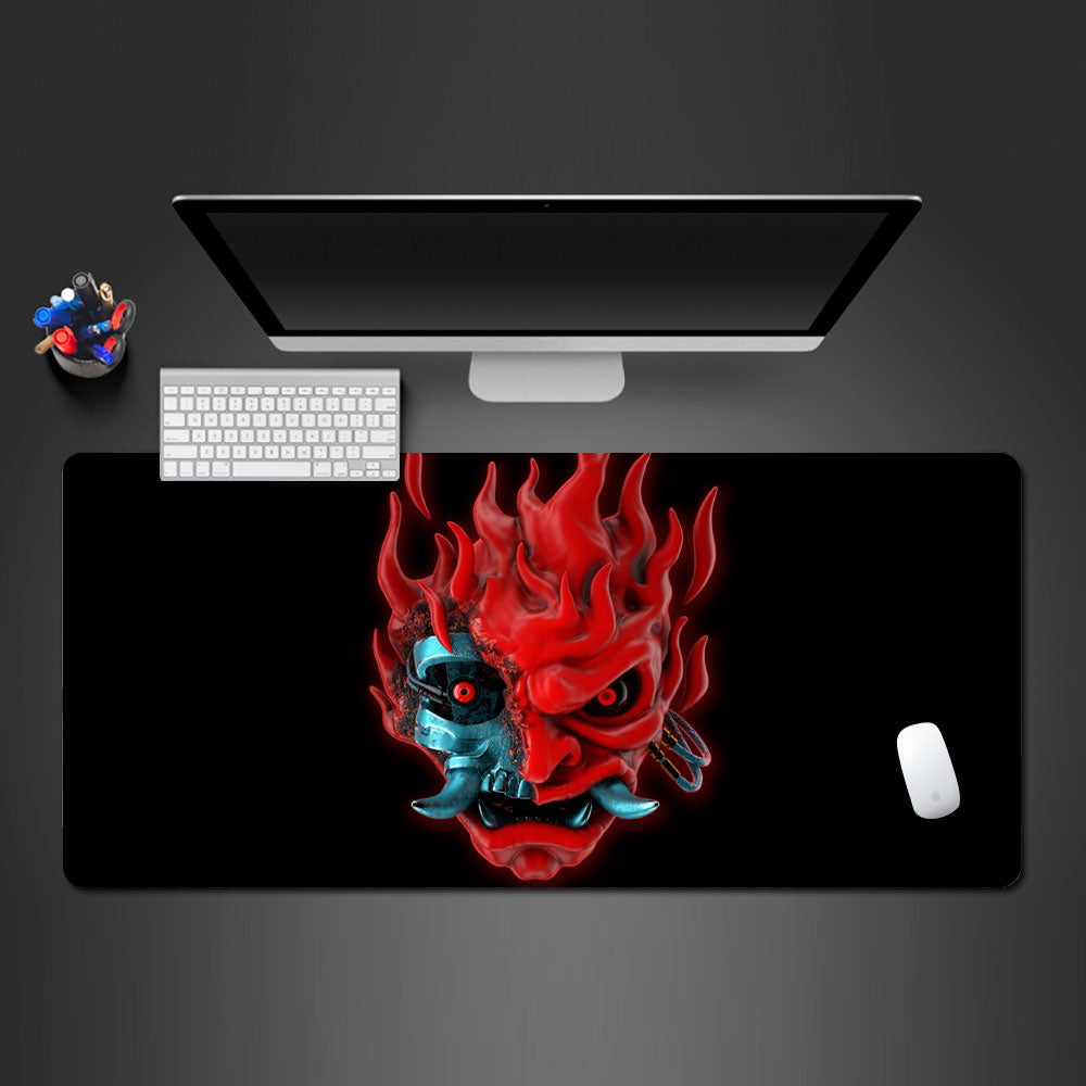 Cyberpunk Samurai Gaming Pad, Japanese Mousepad, Japanese Desk mat, XXL Desk Mat, Mouse pad, Extended Mousepad, Anime Mouse Pad, Custom Design Mousepad