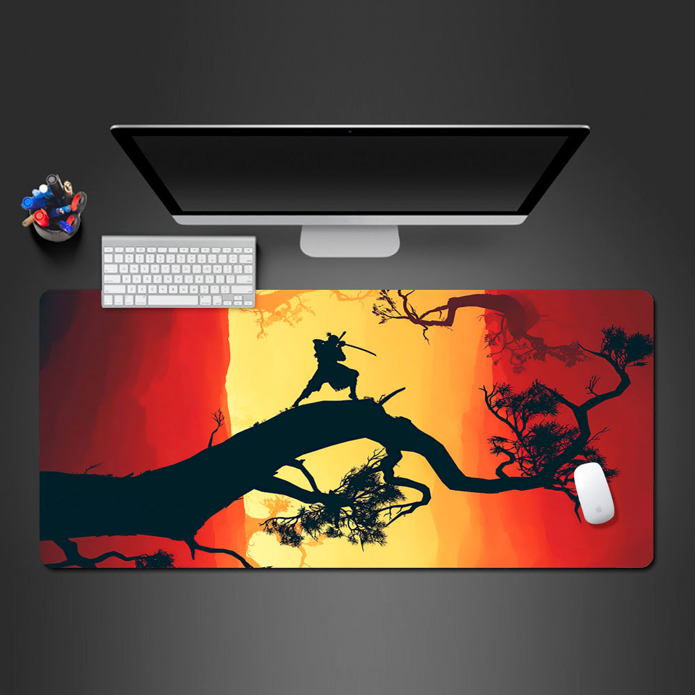 Samurai gaming large desk mat, best samurai gaming mouse pad, samurai large mouse pad
