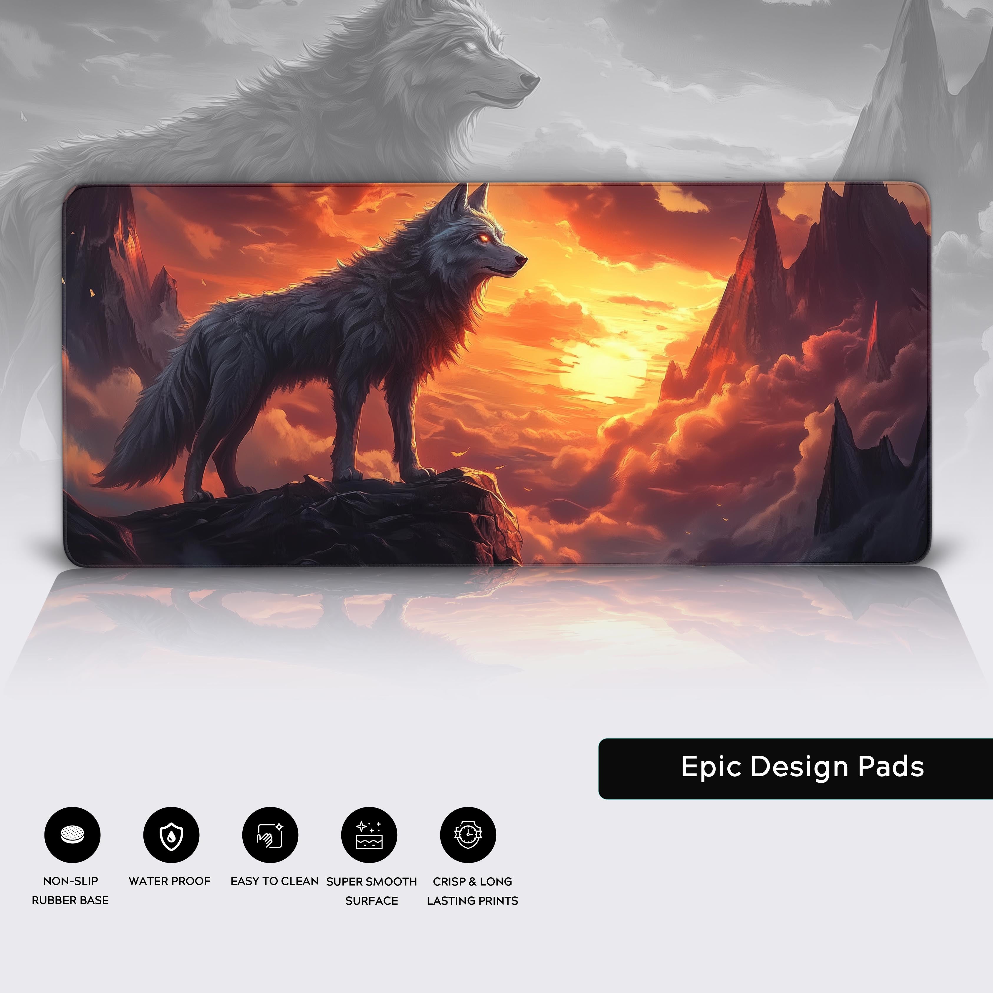 Majestic Wolf at Sunset: A Portal to Mystical Realms