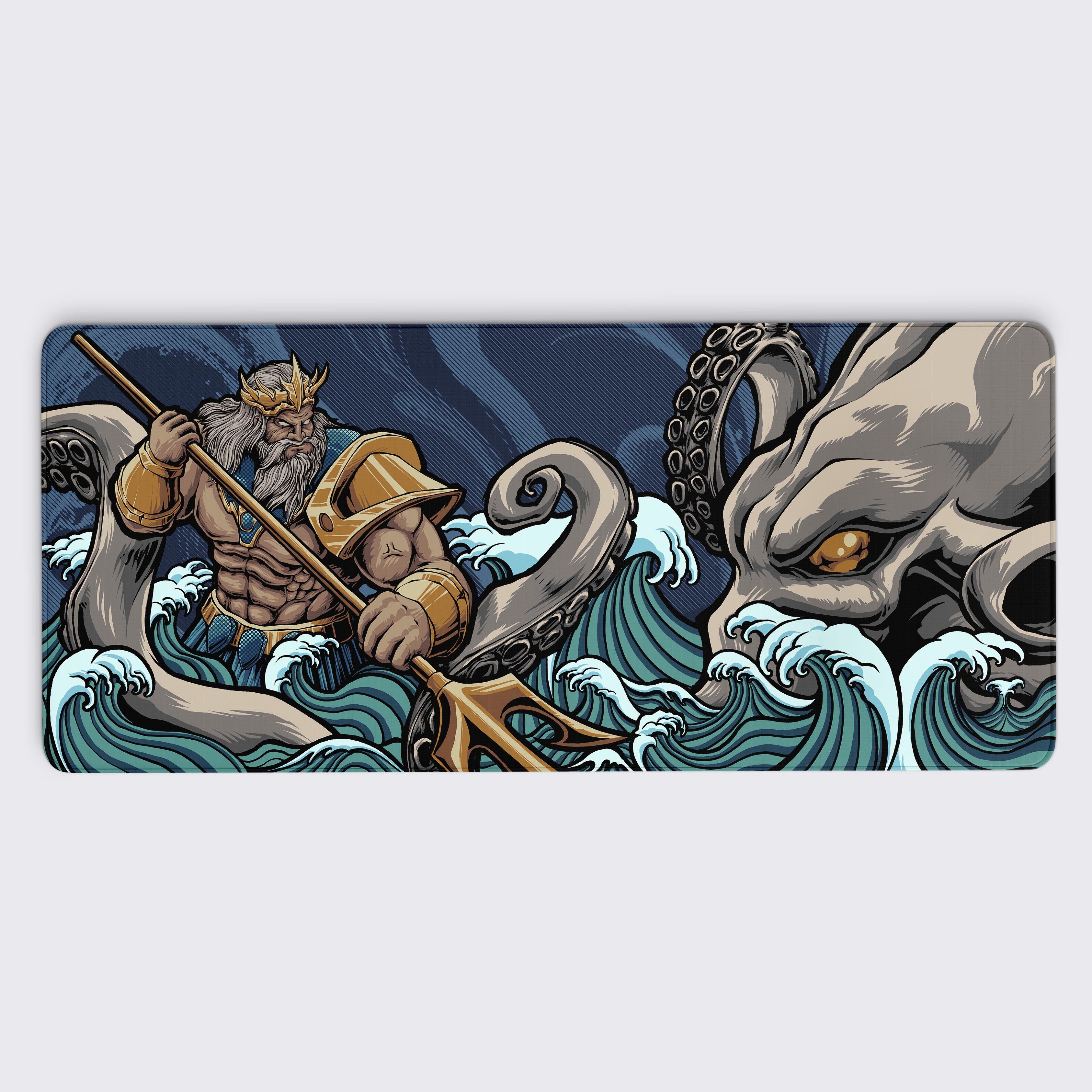 Poseidon Greek God Mouse Pad – Epic Design Pads