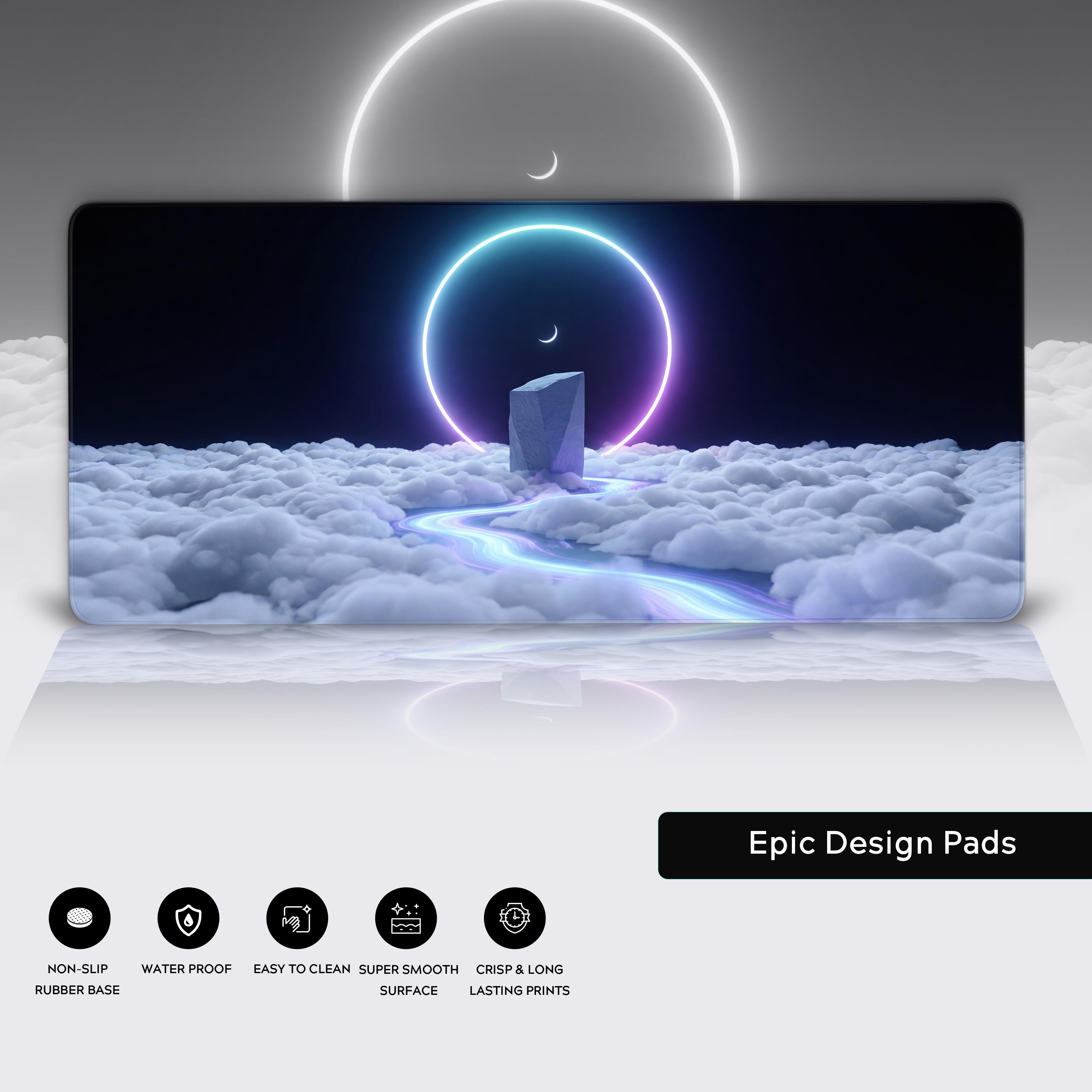 Zenith Portal Desk Mat – Sci-Fi Gaming Mouse Pad, Surreal