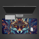 Dazzling Fox Desk Mat Cute, XL Mouse Pad, Large Desk Mat Pad, Gaming Desk Pad, Cute Mousepad, Aesthetic Desk Protector