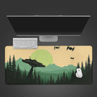 Star Wars Desk Mat | Endor Desk Mat | Star Wars Mouse Pad | Star Wars Gaming Desk Pad | Minimalist Art | Sizes "12x18"/12"x22"/"31x15.5"