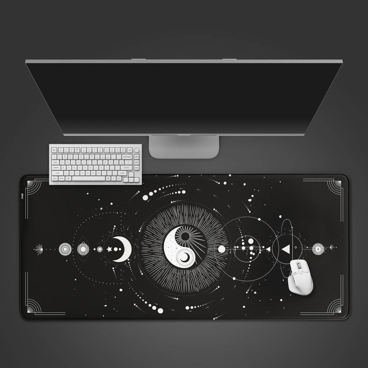 Black Yin Yang Desk Pad – Epic Design Pads