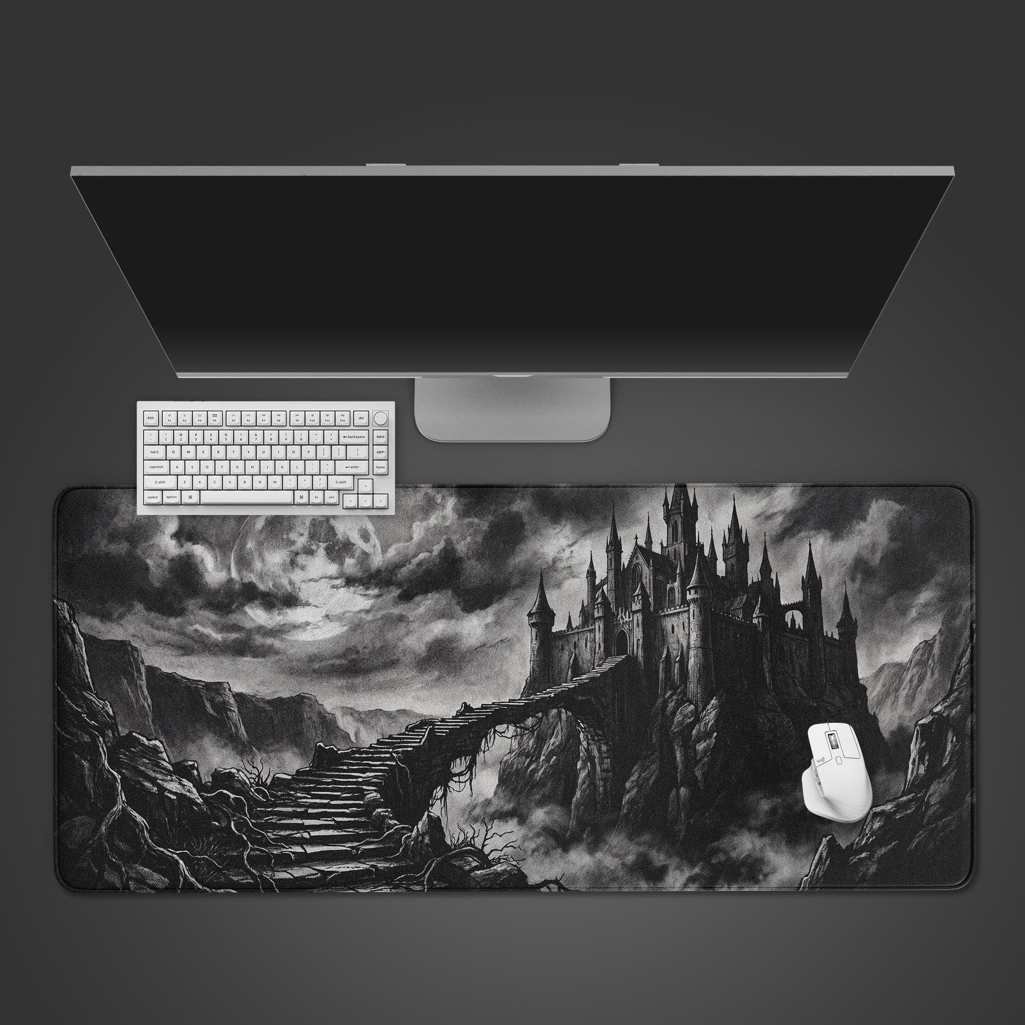 はたらくチョコボ デスクマット Dark Castle Desk Mat - Gothic Moonlit Fantasy – Epic Design Pads