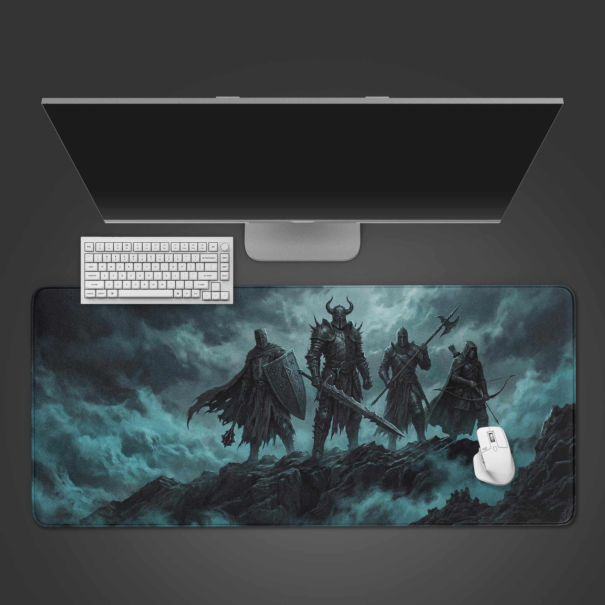 Dark Knights Desk Mat - Grimdark Fantasy Gaming Pad – Epic Design Pads