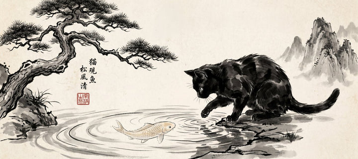 Ink Wash Cat