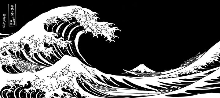 The Great Wave - Black