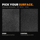 Pro Custom Gaming Mouse Pad surfaces: Speed and Control fabric close-ups, 49 x 42 cm, 4 mm