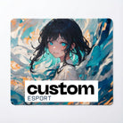 Top-down view of the Pro Custom Gaming Mouse Pad, showcasing its large 490x420mm size.