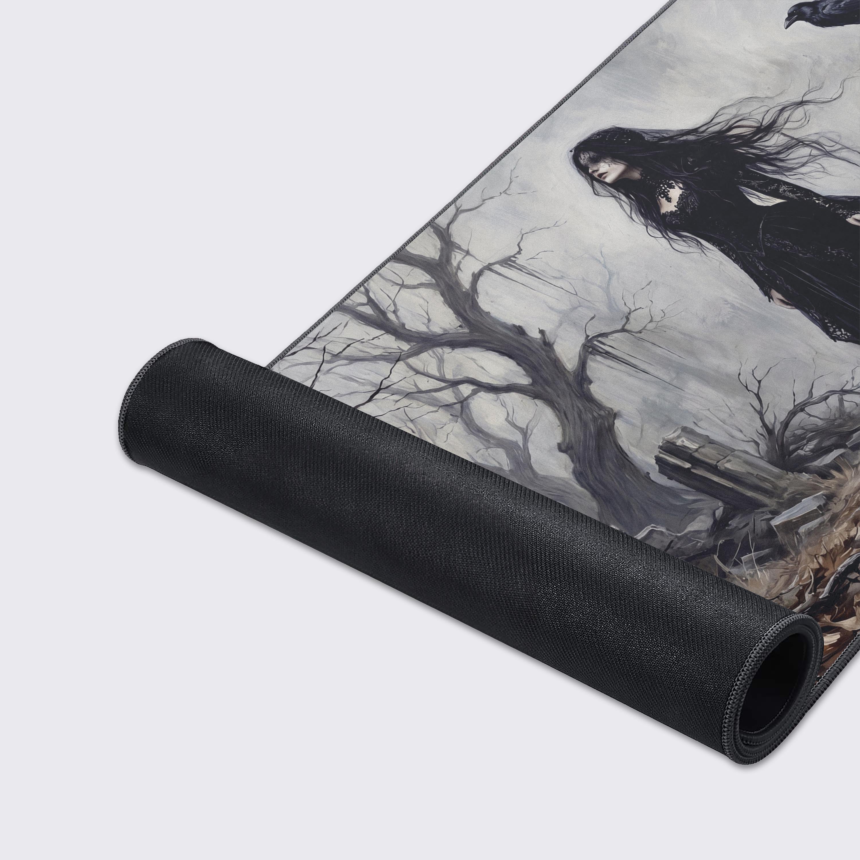 Spill-proof and super smooth surface detail of gothic gaming mat