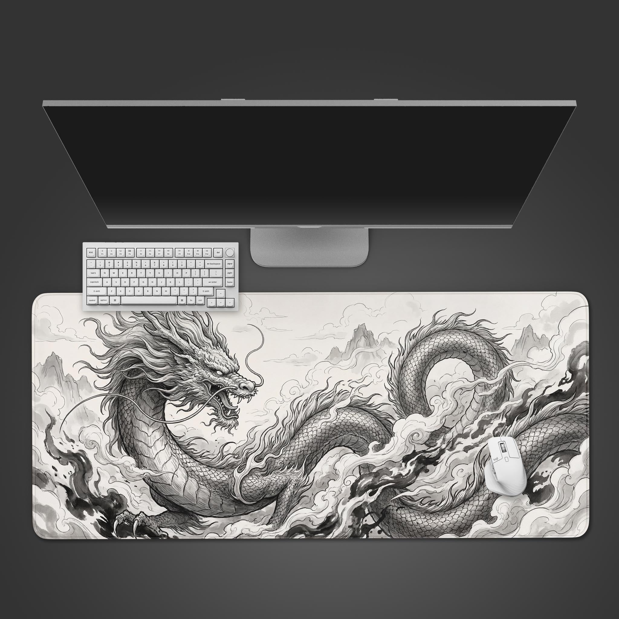 Blue & Red Dragon Desk Pad – Epic Design Pads