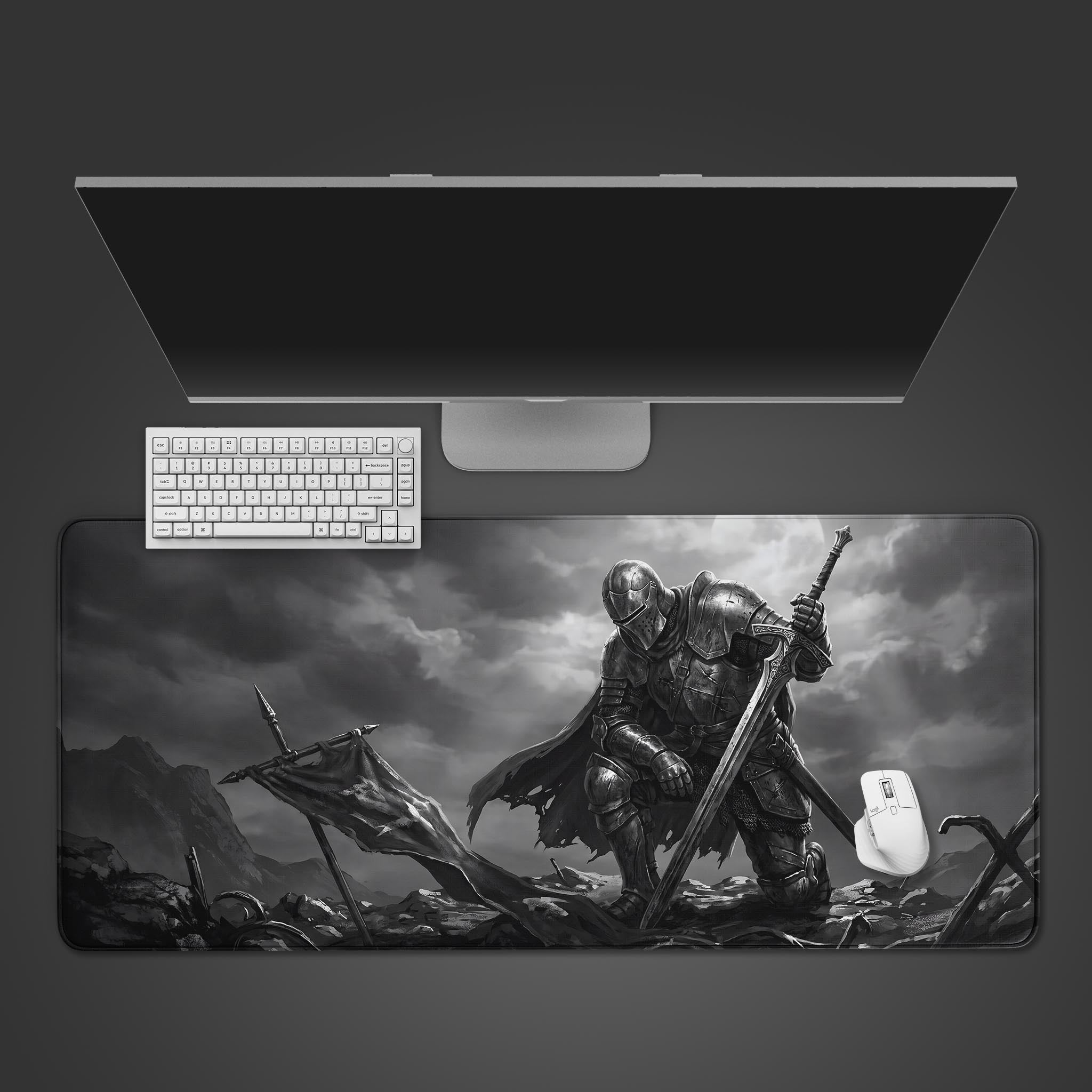 Infernal Rise Phoenix – Gaming Desk Mat, XL Mouse Pad, Dark