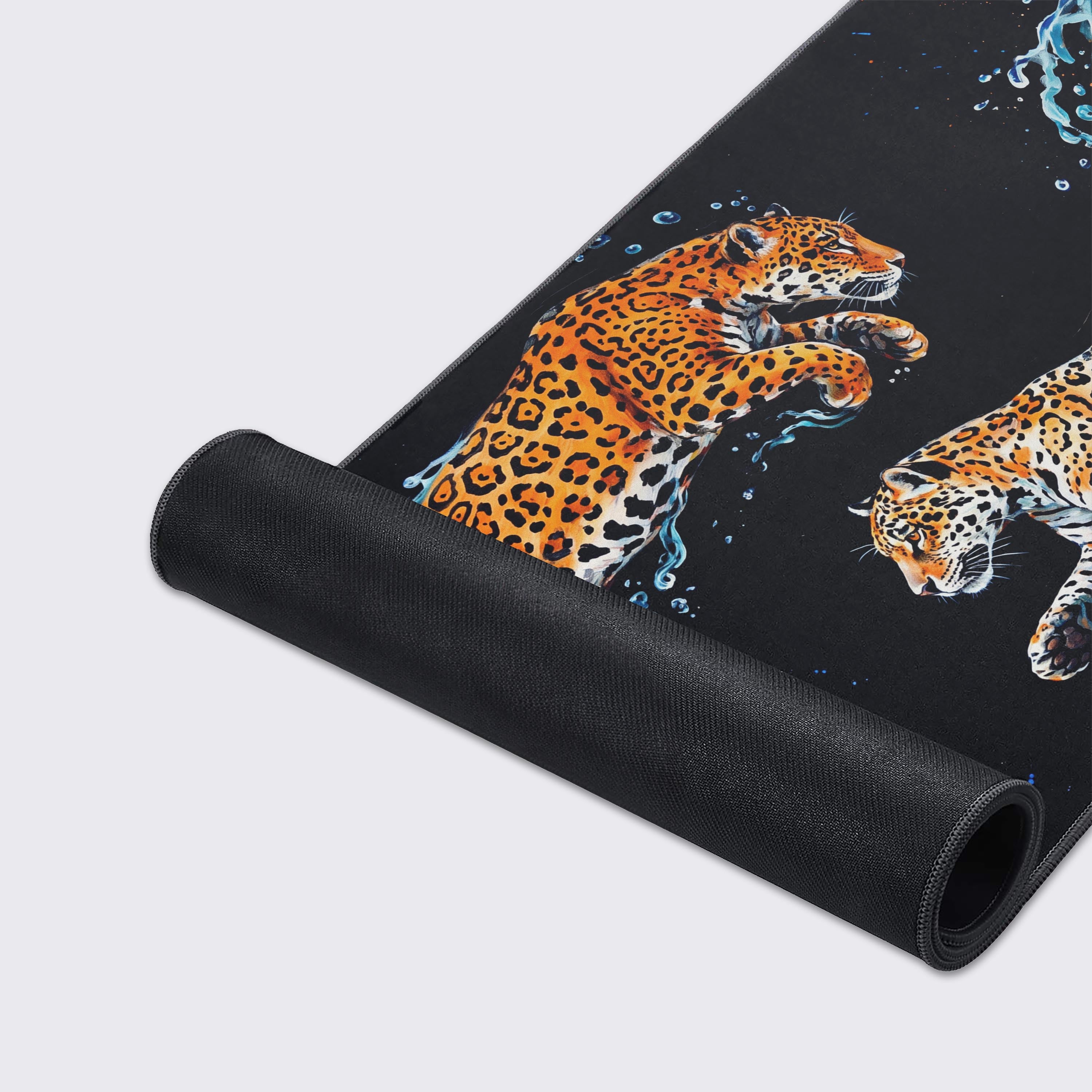 Extended gaming mouse pad showcasing high-definition wildlife artwork and waterproof features