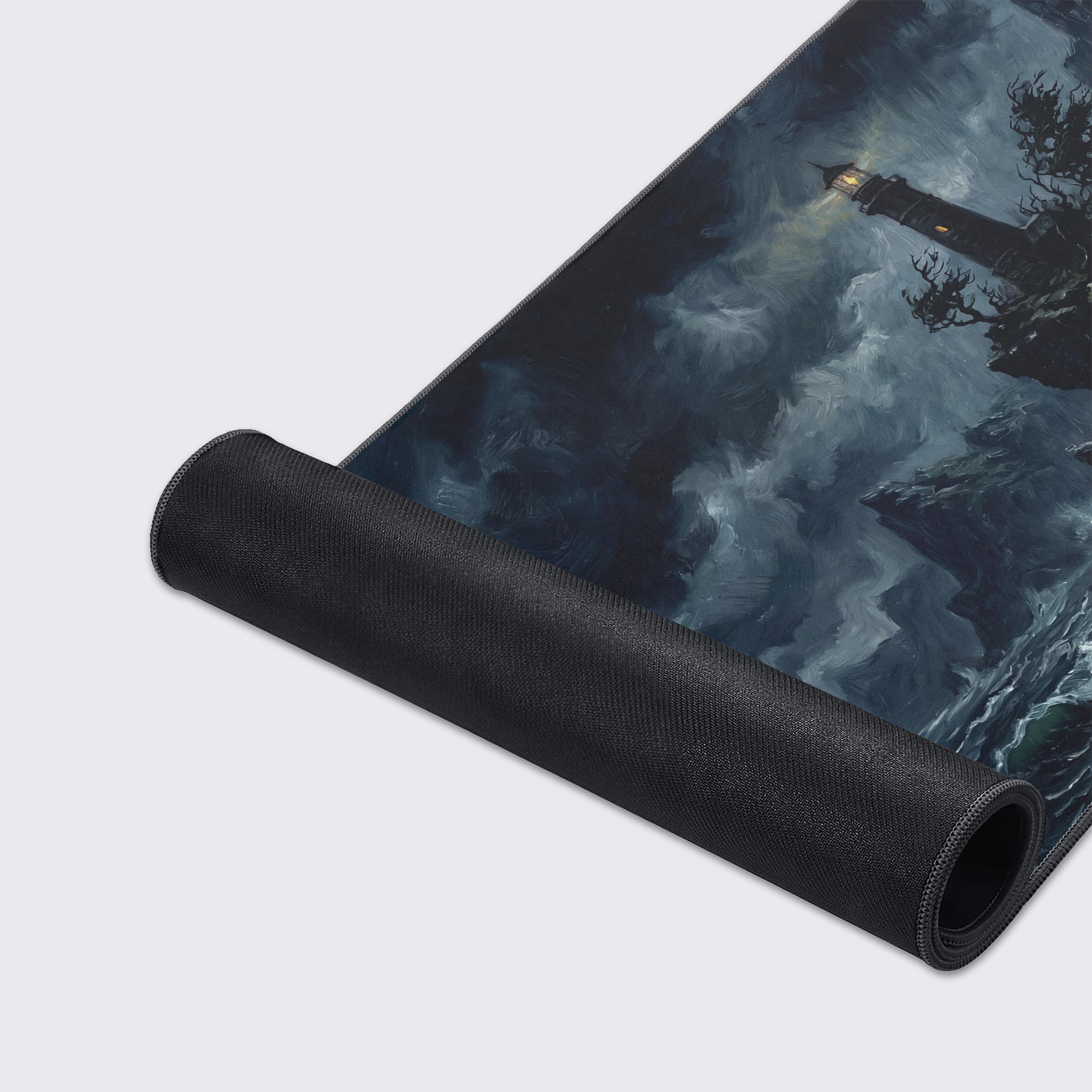 Waterproof and non-slip features of the epic storm lighthouse desk mat