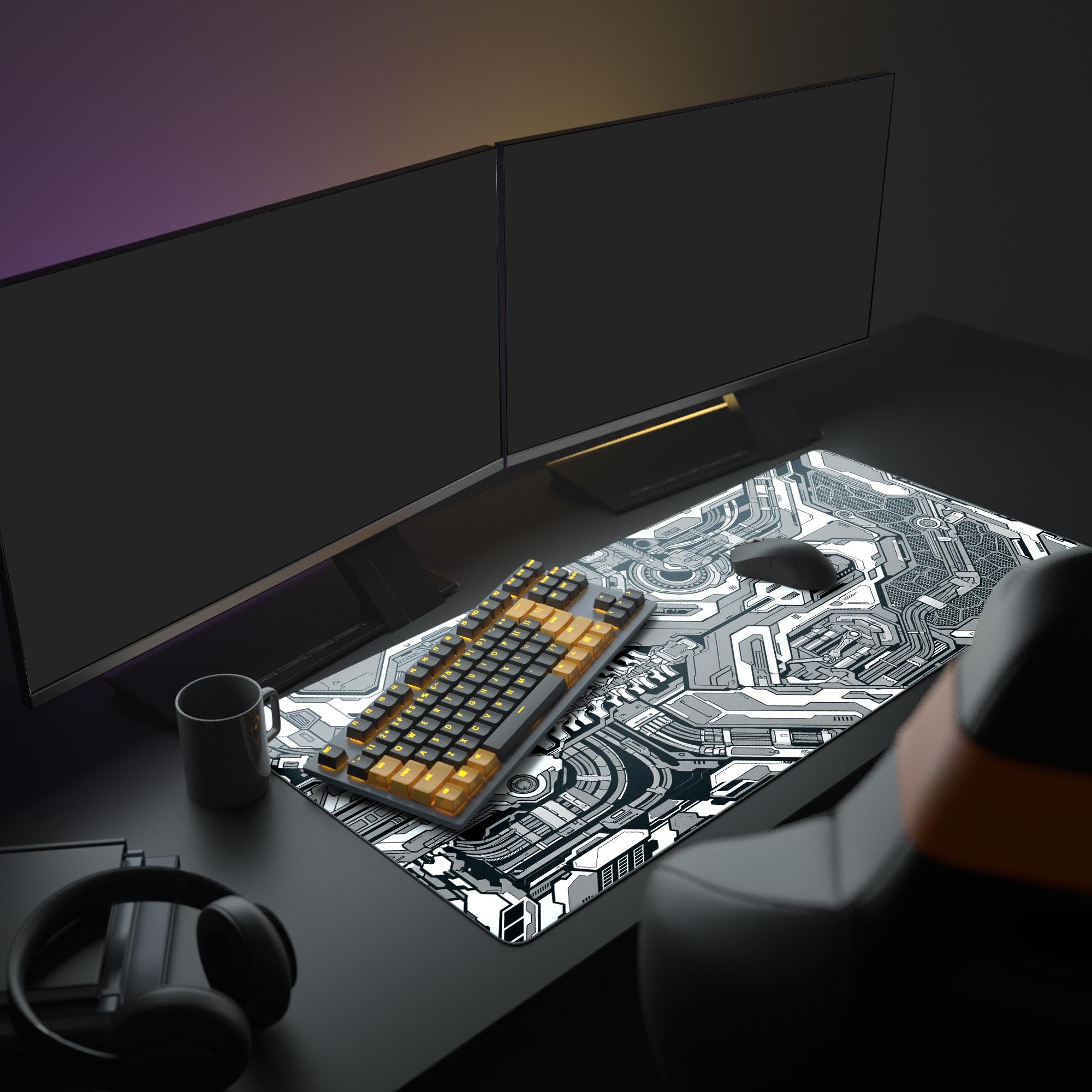 Mechanical Core Desk Mat - Sci-Fi Mecha Mouse Pad – Epic Design Pads