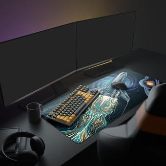 Spaceship Desk Mat - Retro Sci-Fi Space Aesthetic – Epic Design Pads