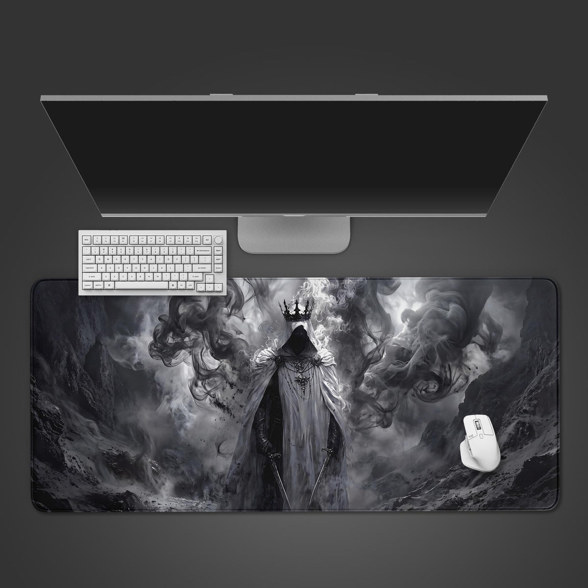 Wraith Table Mat Wraith King XL Desk Mat - Dark Fantasy Gothic Aesthetic – Epic Design Pads