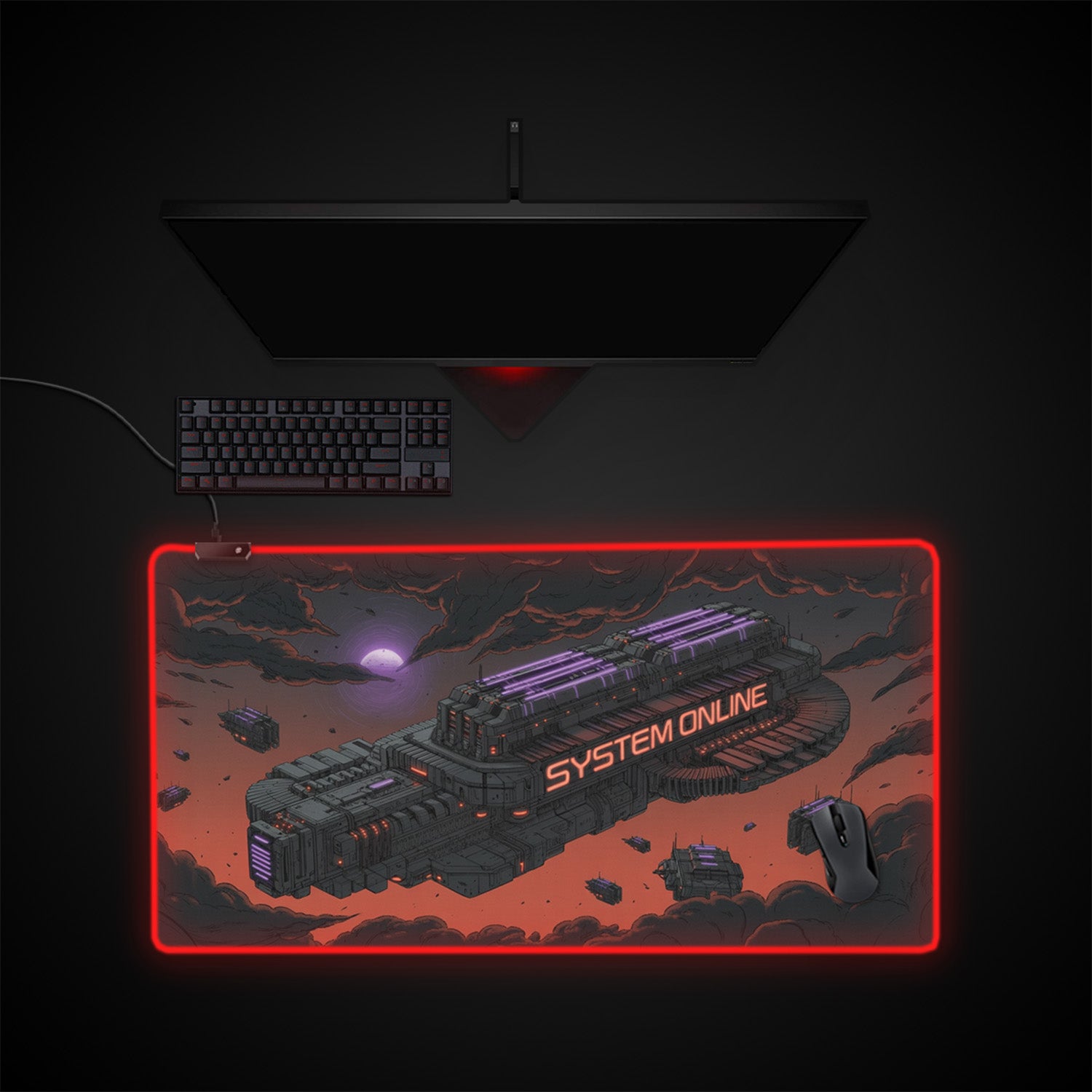 custom rgb large gaming desk pad, custom desk mat with rgb, custom mouse pad with rgb, rgb gaming desk pad