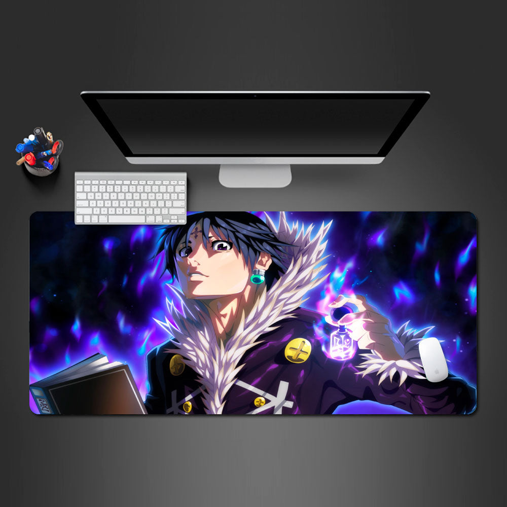 Chrollo Lucilfer Anime Pad, Japanese Mousepad, Japanese Desk mat, XXL Desk Mat, Mouse pad, Extended Mousepad, Anime Mouse Pad, Custom Design Mousepad  Water resistant, Non Spill, Water Proof, Clean, Organize Workspace, 