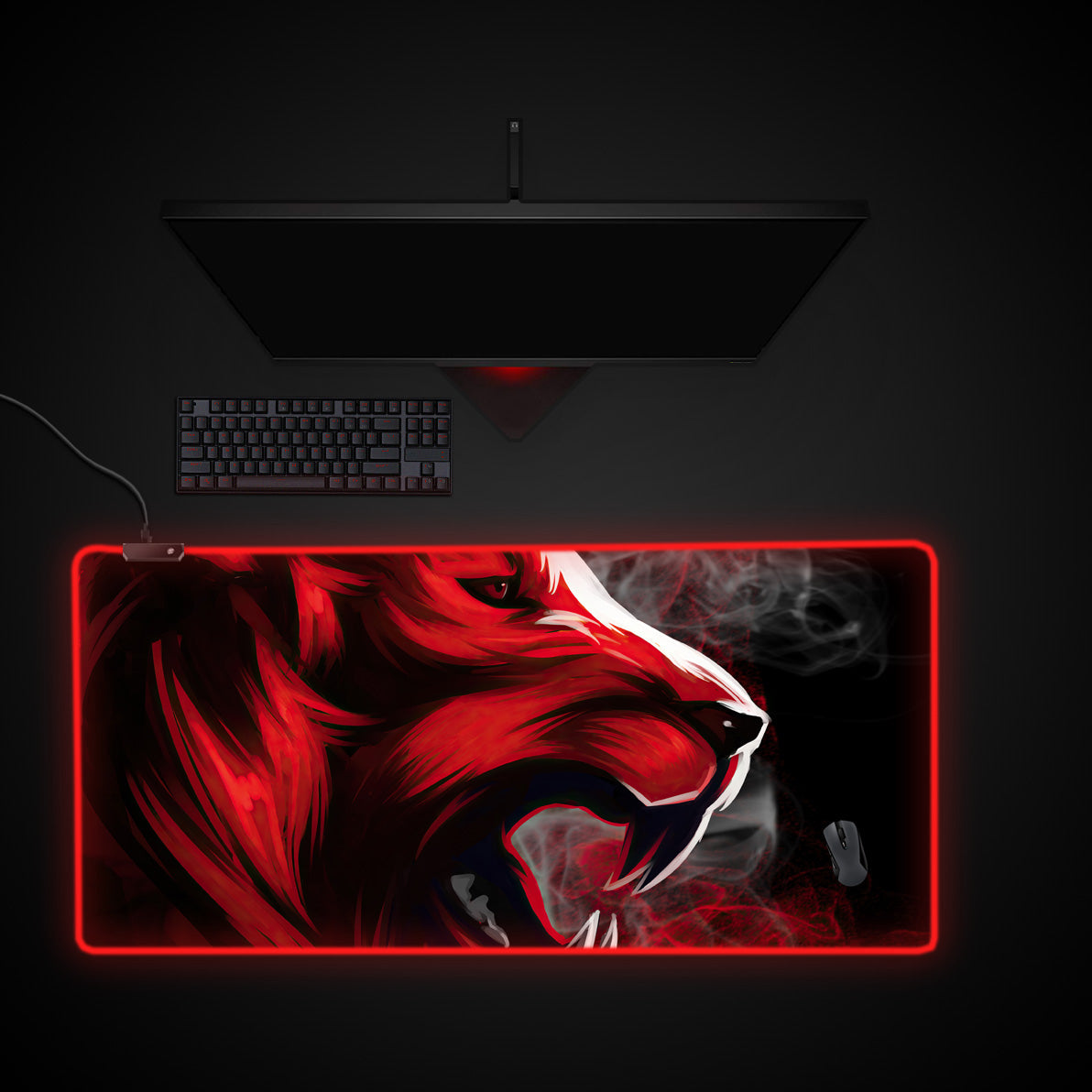 XXL Custom RGB Gaming Mouse Pad, Design Your Own XXL RGB Mousepad, XXL Custom Printed RGB Gaming Mouse Pad, Custom Desk Mat