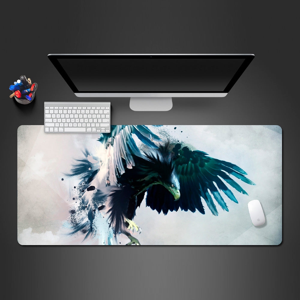 American eagle desk mat, office design desk mat with eagle design, cool animal abstract design gaming large mouse pad, best office large mouse pad