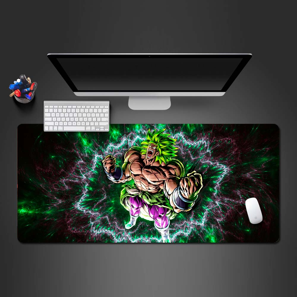Broly dragon ball gaming desk mat, broly legendary desk mat, dragon ball super broly mouse pad, broly mouse pad, berserk broly large mouse pad