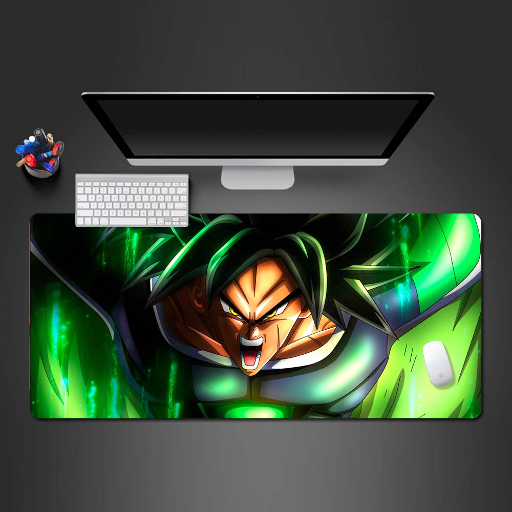 Broly anime gaming desk mat, broly desk mat, broly large mouse pad, broly dragon ball large desk pad, best anime gaming large mouse pad
