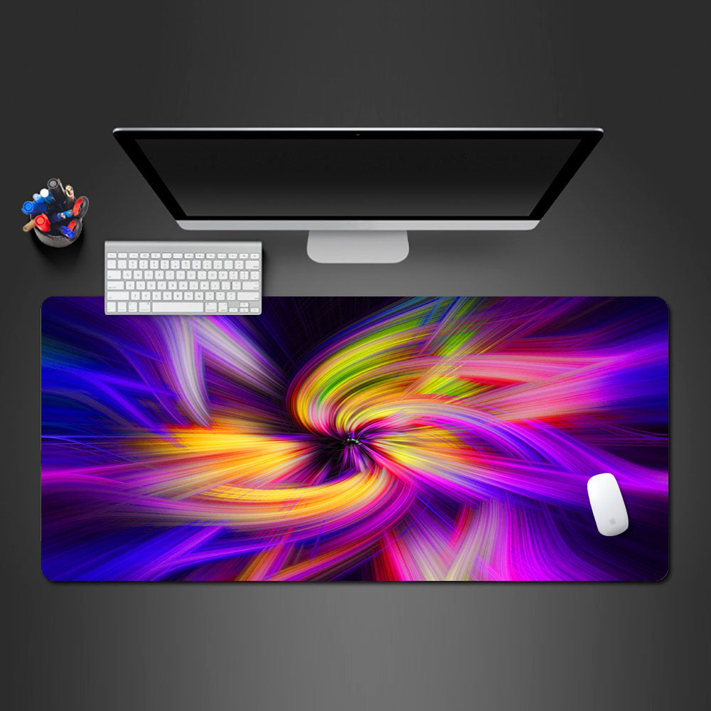 Rainbow, Colorful, Hologram Japanese Mousepad, Japanese Desk mat, XXL Desk Mat, Mouse pad, Extended Mousepad, Anime Mouse Pad, Custom Design Mousepad  Water resistant, Non Spill, Water Proof, Clean, Organize Workspace, 