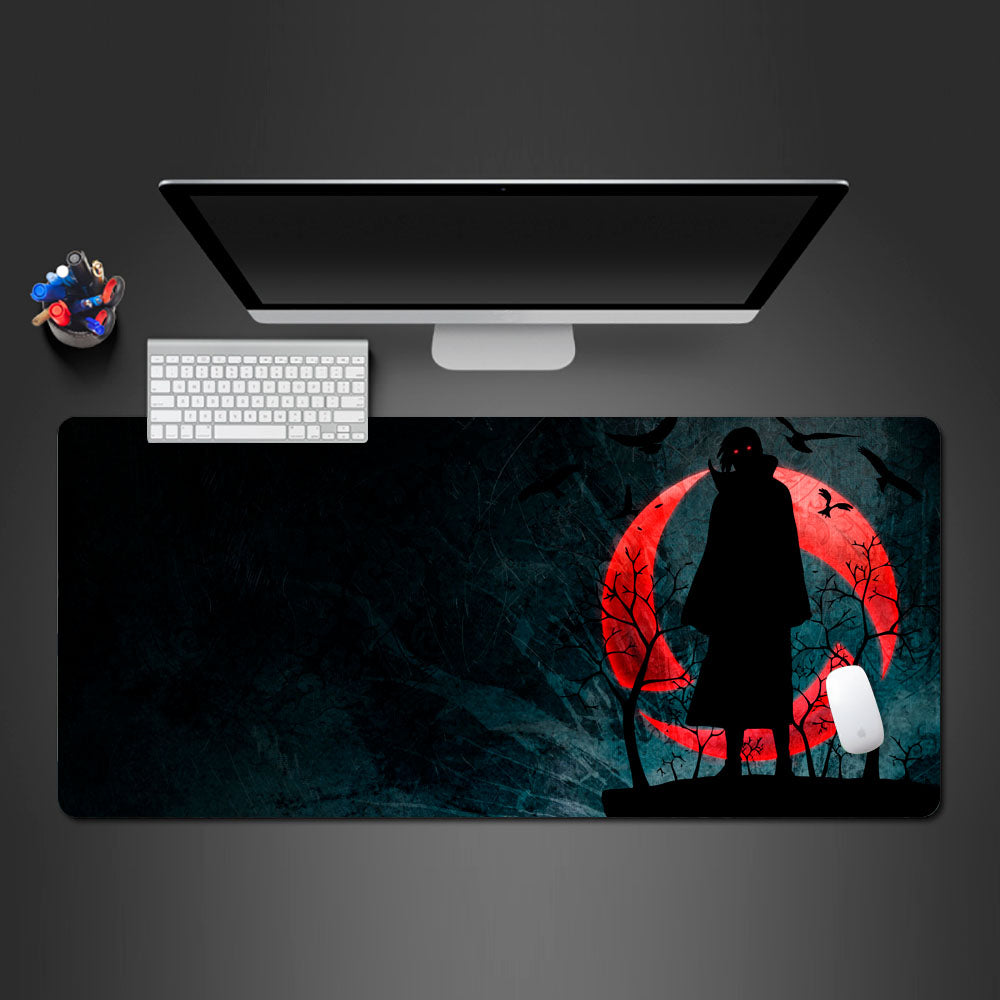 Itachi desk mat, itachi gaming desk pad, itachi large mousepad, itachi naruto deskpad