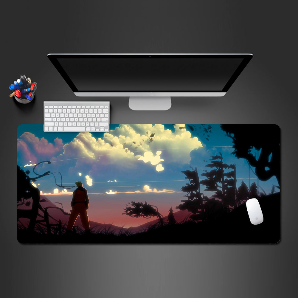 naruto gaming desk mat, minimal design naruto desk mat, naruto large gaming desk mat, naruto large mouse pad