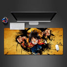 luffy desk mat, one piece gaming large mouse pad, large gaming desk mat, anime one piece gaming large mouse pad
