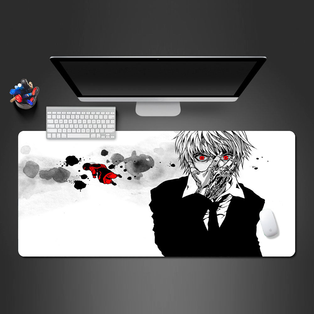 Kurapika anime desk mat, kurapika design gaming mouse pad, kurapika large desk pad, best kurapika large mouse pad 