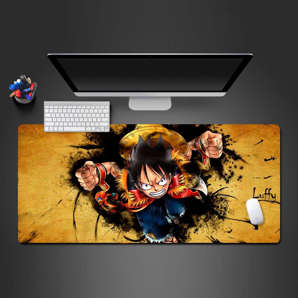 luffy desk mat, one piece gaming large mouse pad, large gaming desk mat, anime one piece gaming large mouse pad