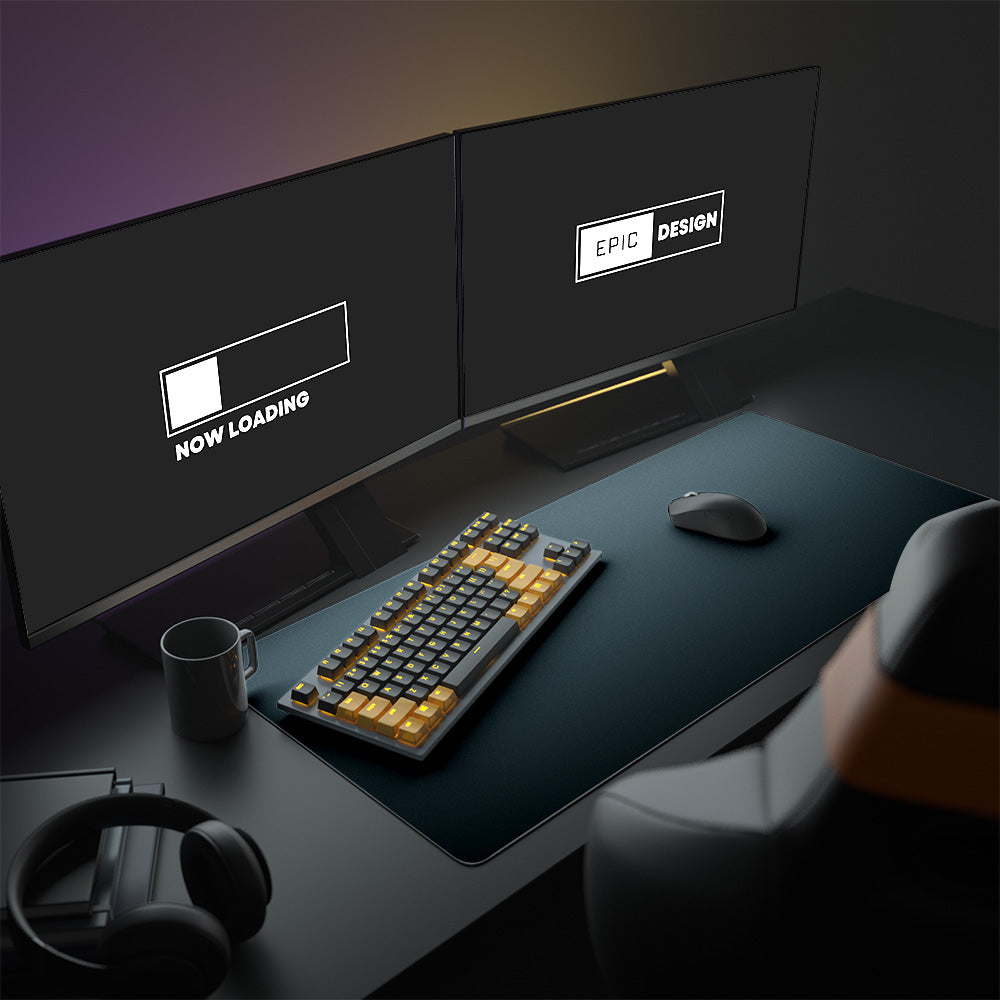 Pure Black Desk Pad – Epic Design Pads