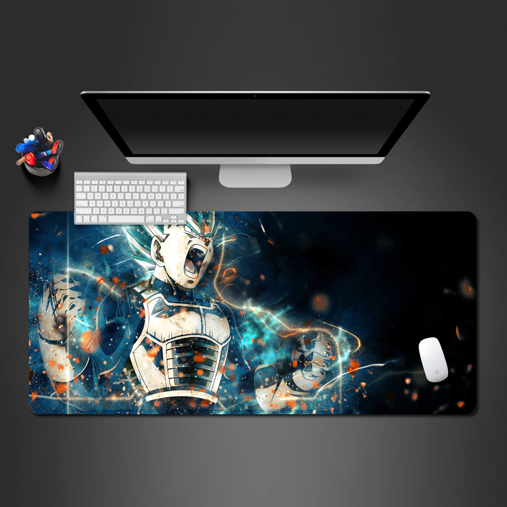 vegeta xxl mousepad, vegeta gaming large mousepad, vegeta desk mat, dragon ball deskpad