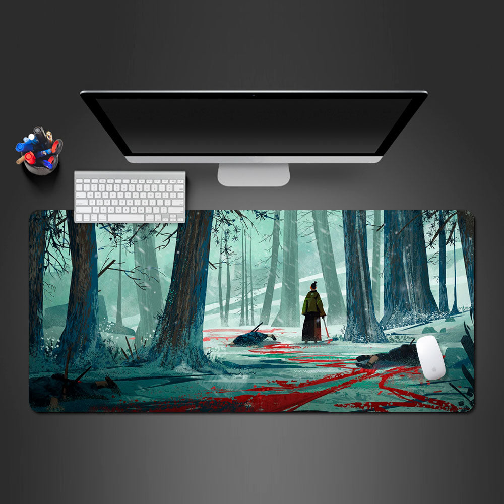 the sword of doom desk mat, SOD large gaming mouse pad, sword of doom large mouse pad, best design large gaming desk pad