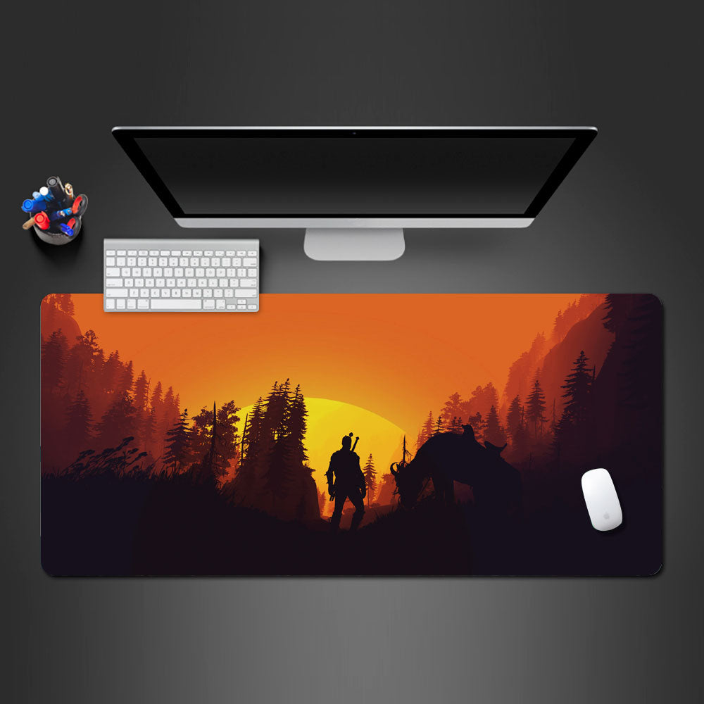 the witcher 3 gaming desk mat, witcher desk pad, withcher 3 large gaming mouse pad, wild hunt gaming desk pad, best withcher 3 desk mat